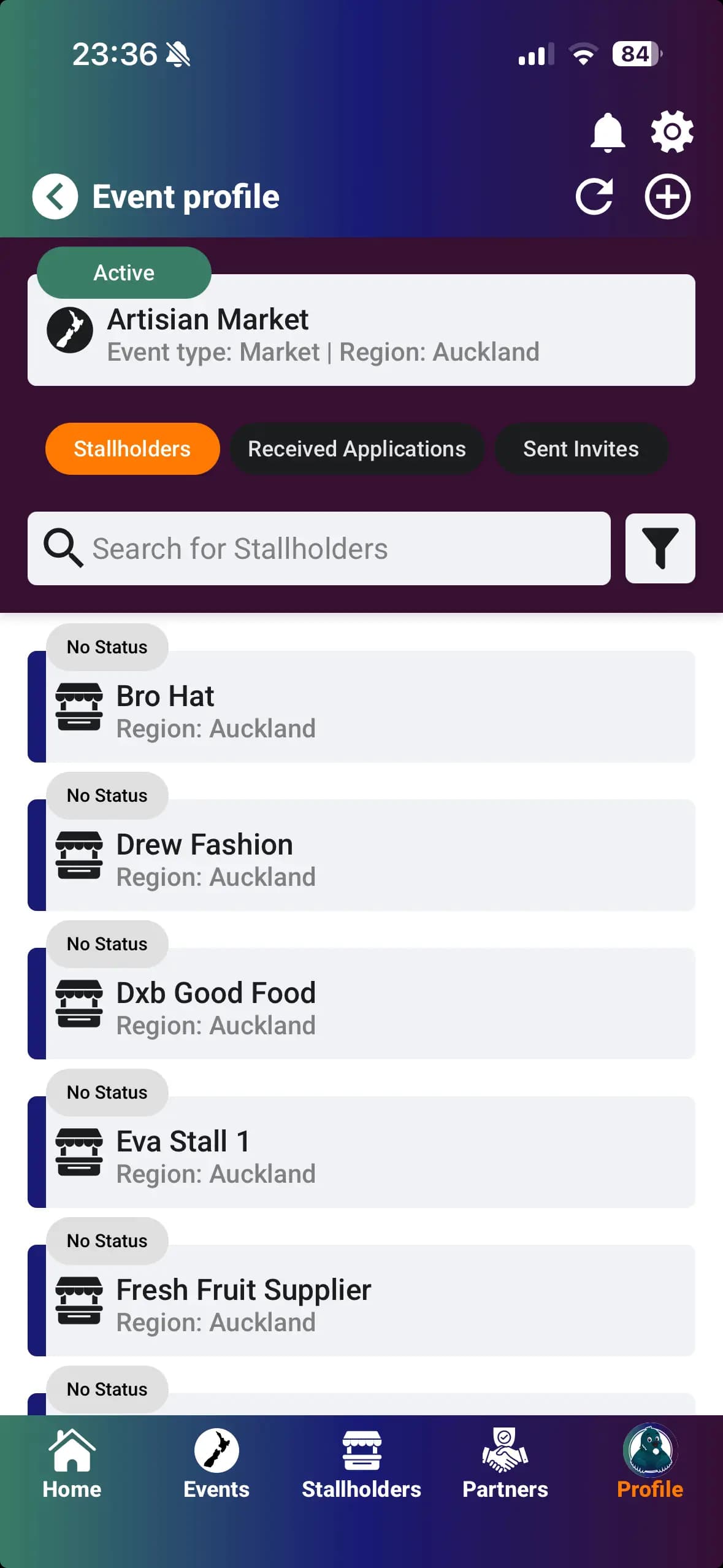 Find stallholders easily