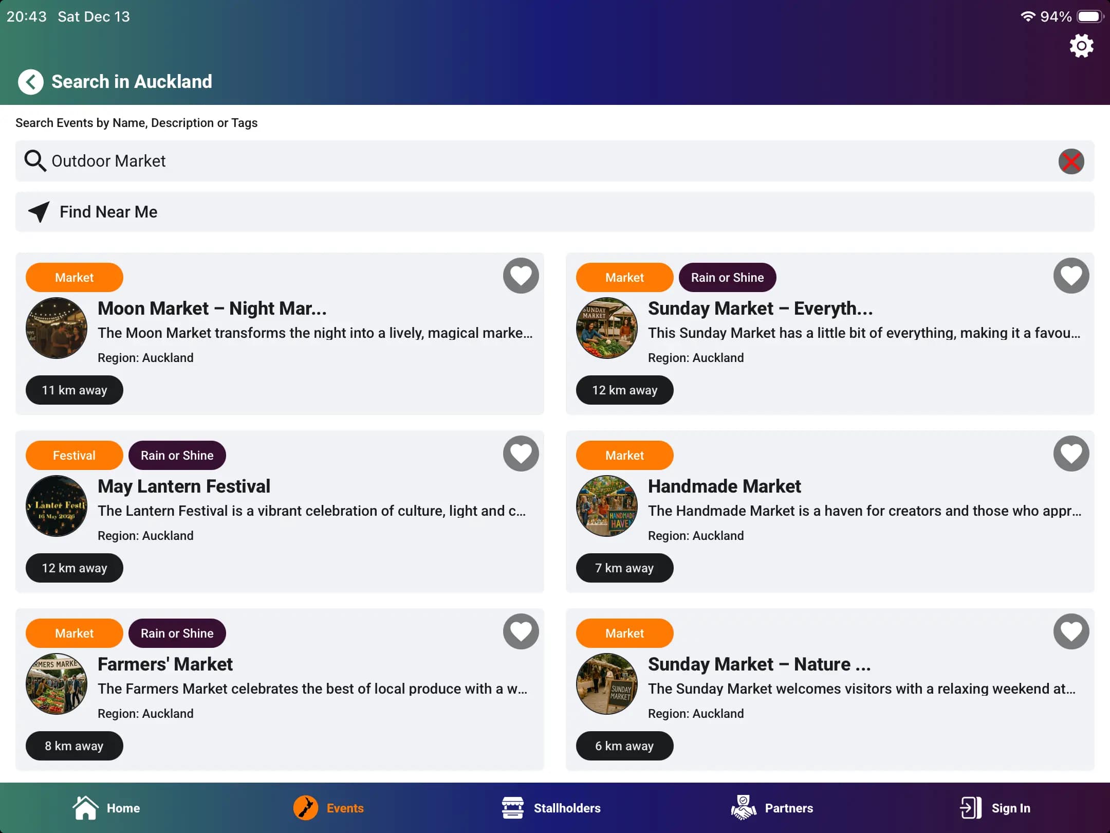 Search and Discover Events