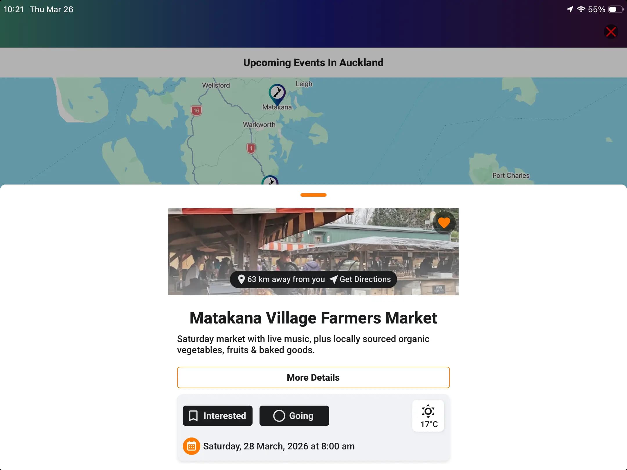 Find Events on Map