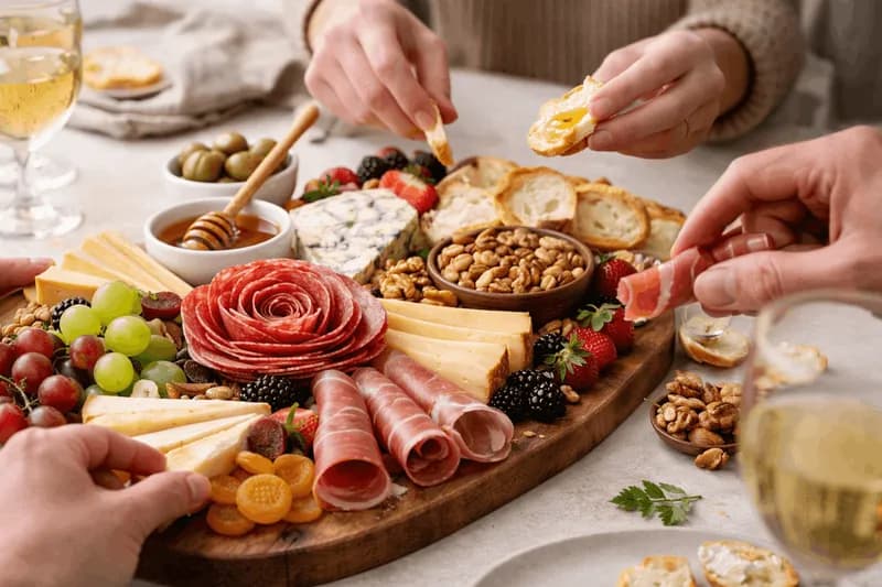 A Beautiful Cheese Board for Guests