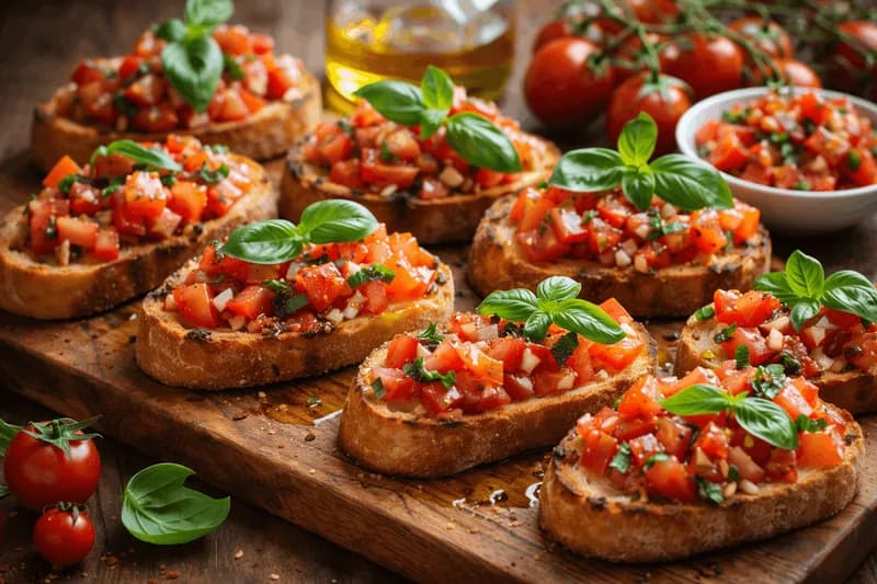 🍅 Fresh Market Bruschetta