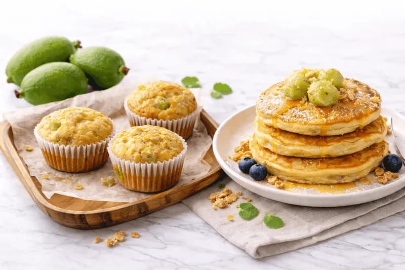 Feijoa muffins & pancakes